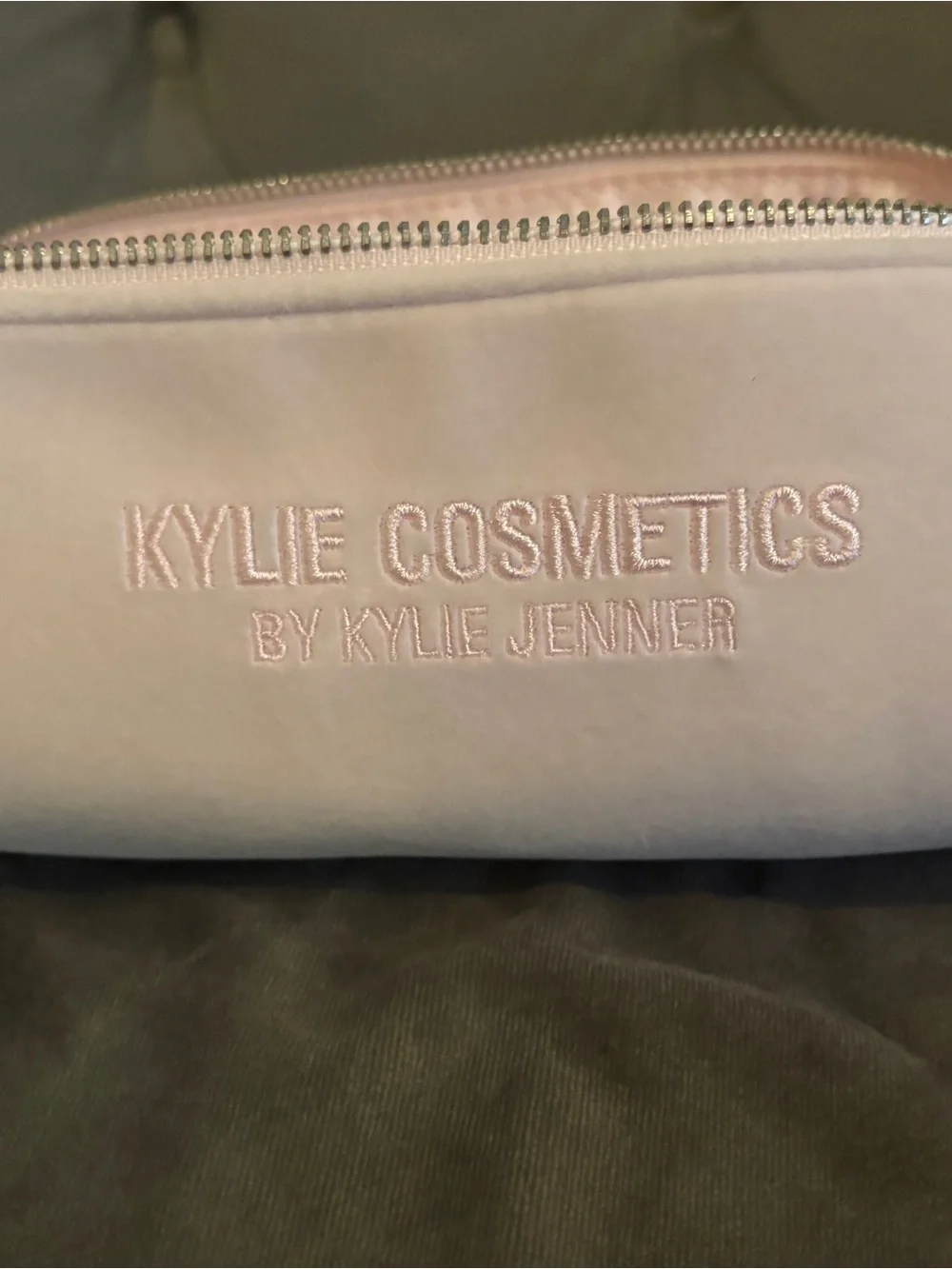 Kylie Cosmetics Light Pink Velvet Makeup Pouch